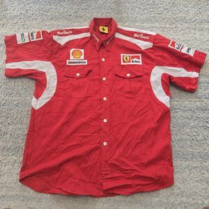 Ferrari F1 Marlboro Bridgestone Amd Sponsor  Marlboro Mechanic Shirt Sz XXL